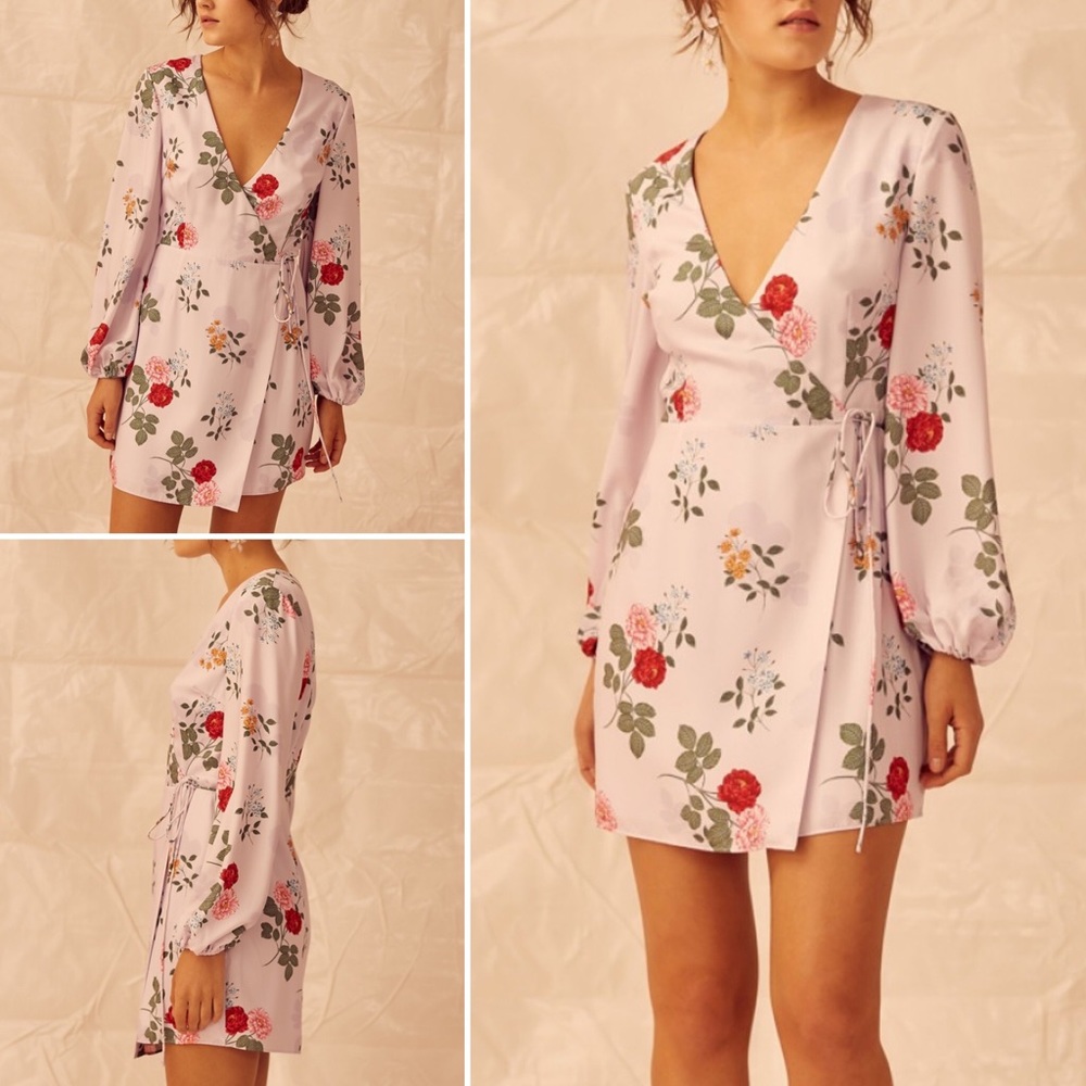 KEEPSAKE Pretty One Floral Wrap Dress